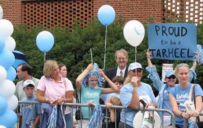 Tar Heels are welcomed home.