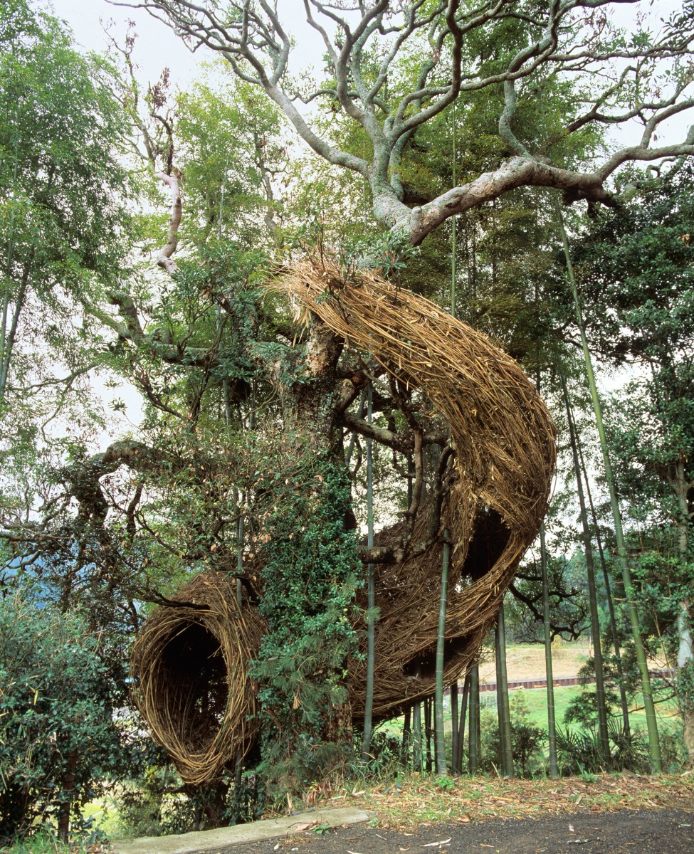 Patrick Dougherty Holy Rope sculpture
