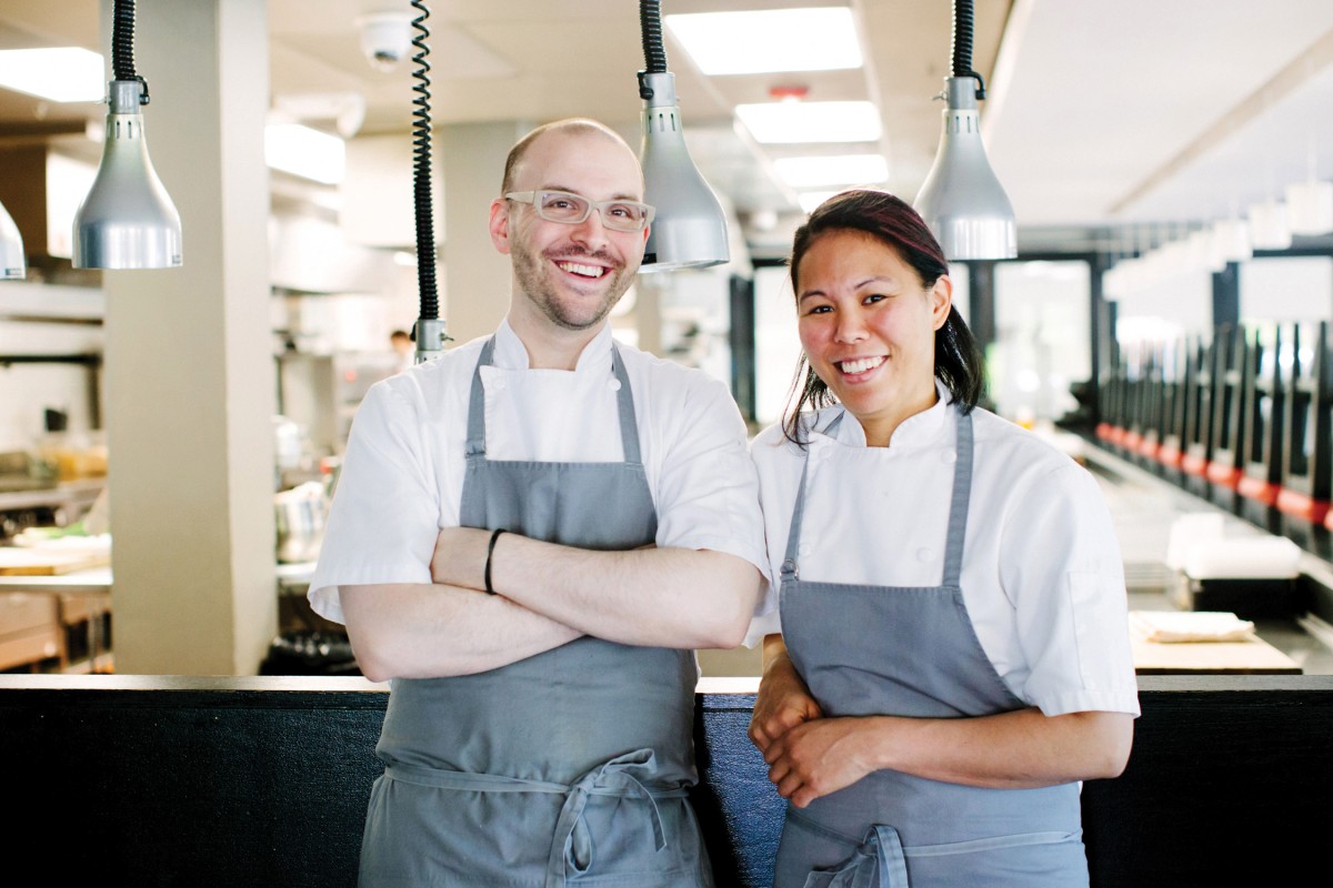 chefs Daniel Ryan and Kim Floresca