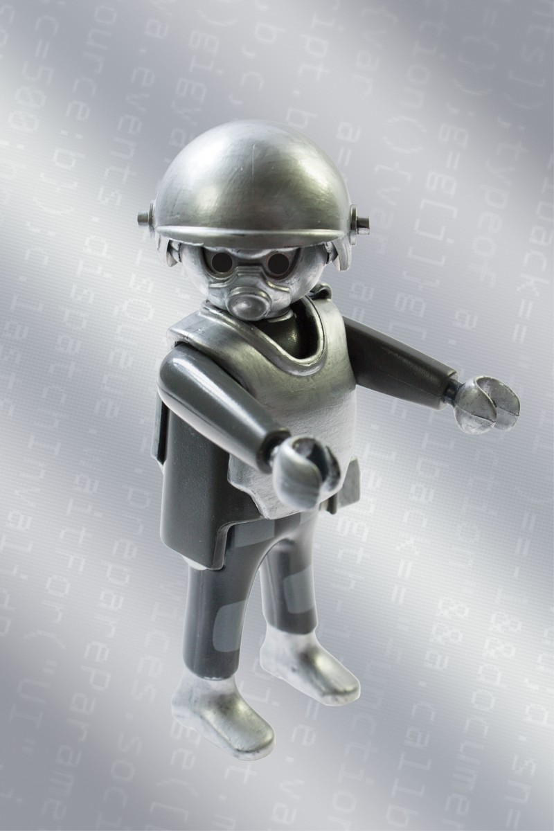 UNC's computer science department has done considerable work in robotics -- research that results in tiny devices used in medical treatment. The same algorithms can be applied in the use of personal robots to help the elderly and the disabled with tasks in daily living. Photo illustration by Jason D. Smith '94.