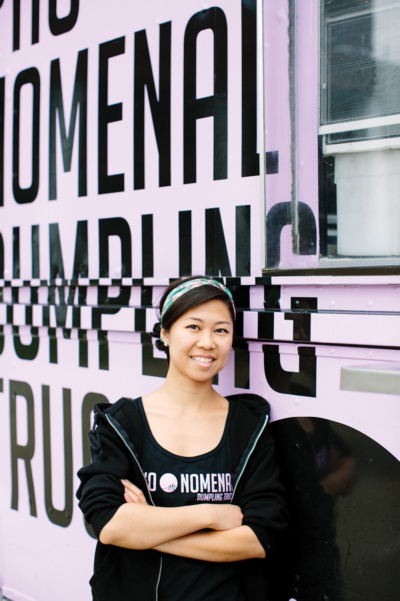 Before winning Food Network's Great Food Truck Race and bringing fresh Vietnamese pho and dumplings to the Triangle in her big purple truck, Sophia Woo '10 was an auditor. Photo by Anna Routh Barzin '07