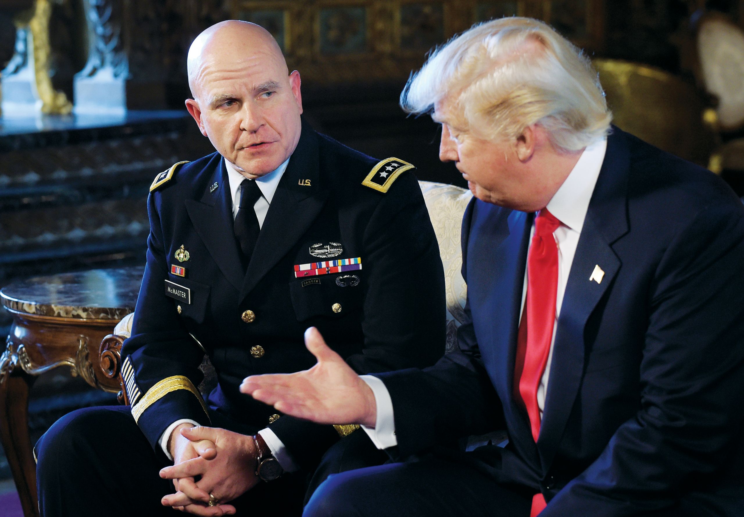 President Donald Trump and H.R. McMaster