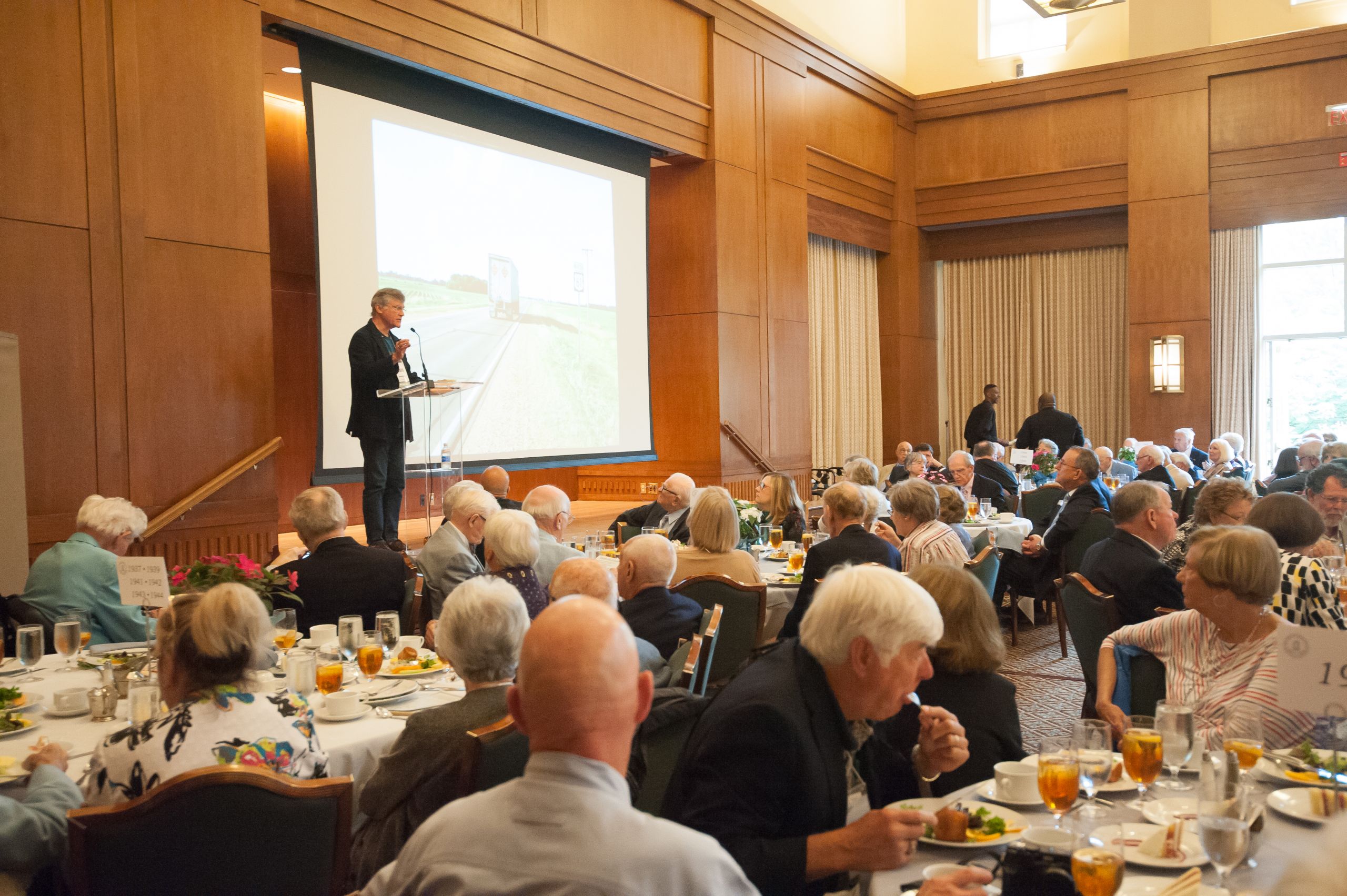 William Ferris, the Joel R. Williamson Eminent Professor of history and senior associate director of the Center for Study of the American South at UNC, was the featured speaker at the luncheon. (Photo by Shane Snider)