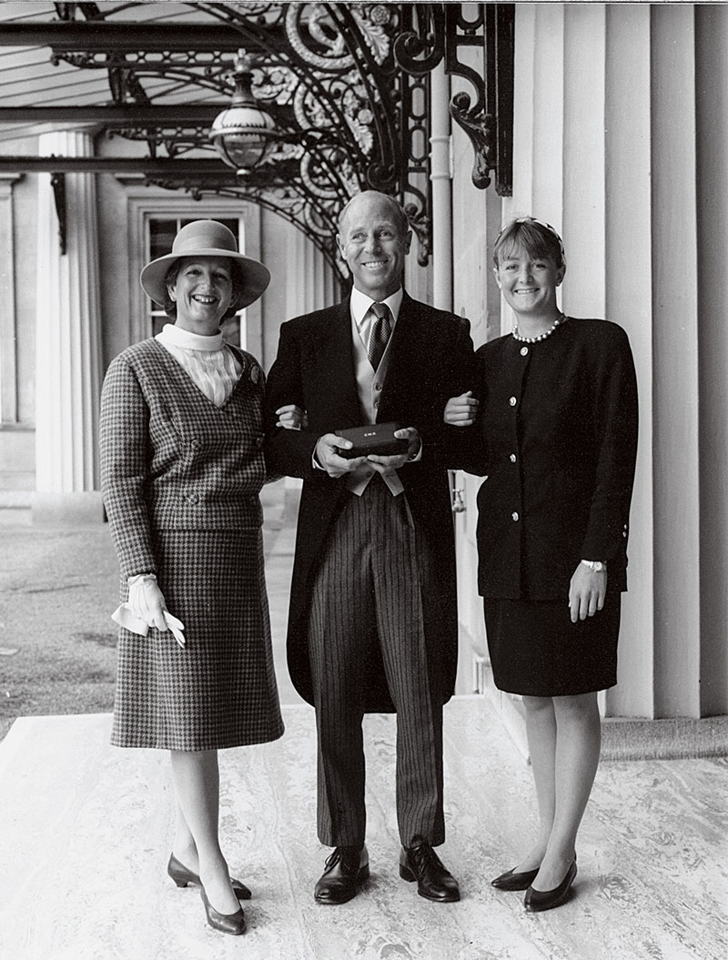 The Varcoe family at Buckingham Palace
