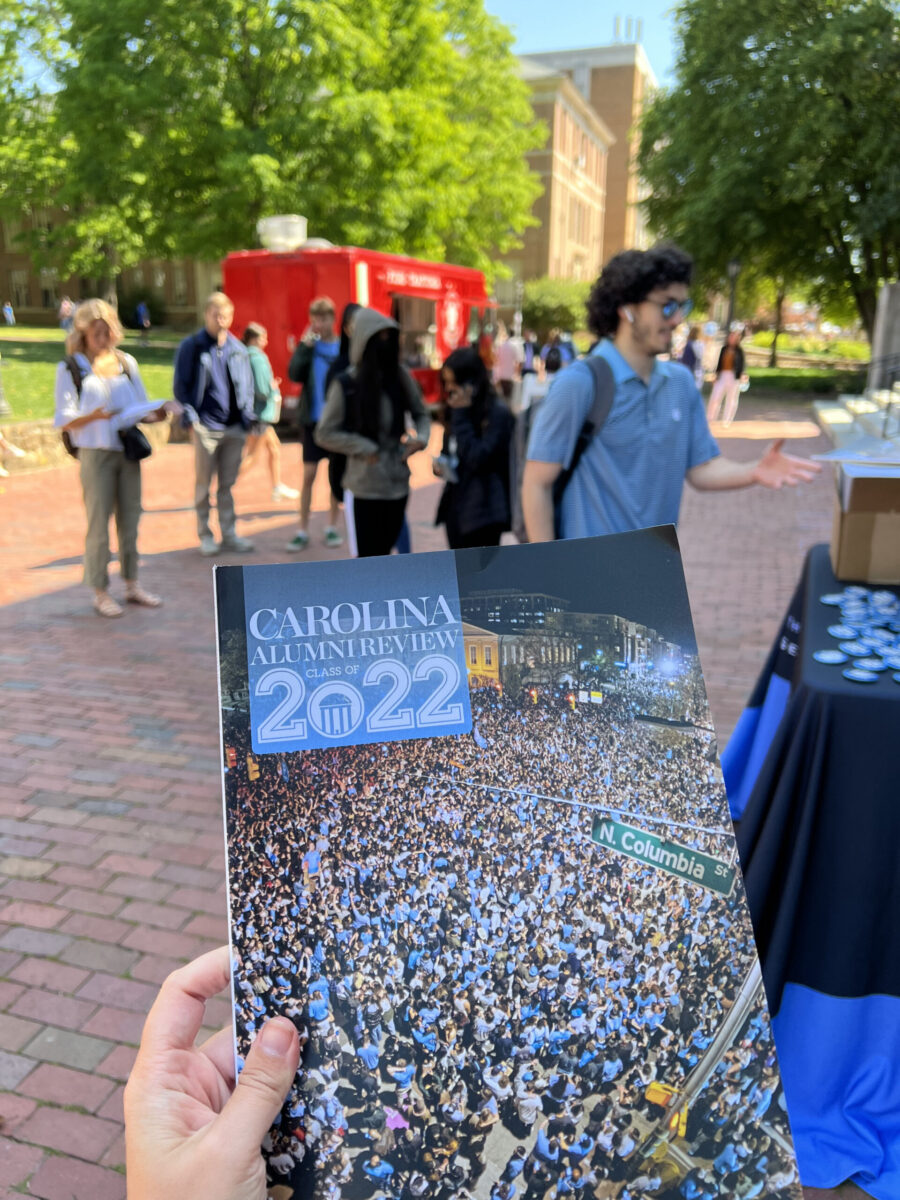 UNC students converge on The Pit for Last Day of Classes