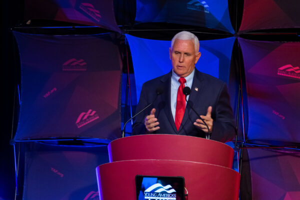 Amid Cheers and Boos, Pence Warns Students About “Pernicious Woke Agenda”